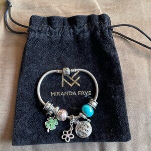 Authentic Pandora Bracelet Jewelry with 8 Charms